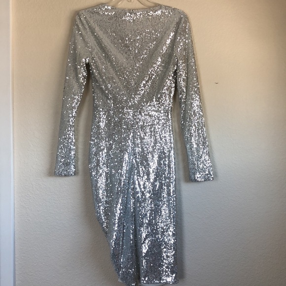 ByEgreis - Silver Sequin Party Dress - S - Picture 2 of 7